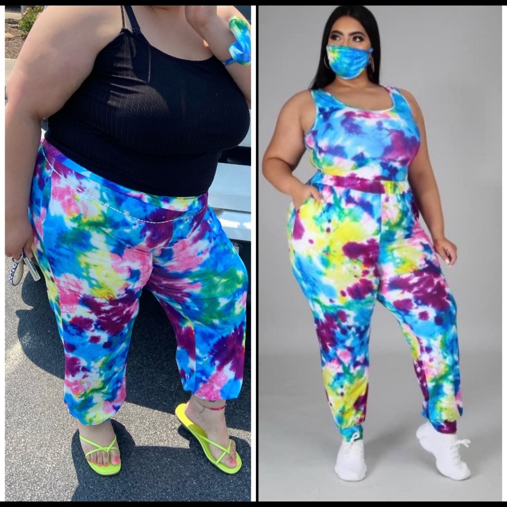3 Piece Set: Bodysuit, Joggers and Face Mask